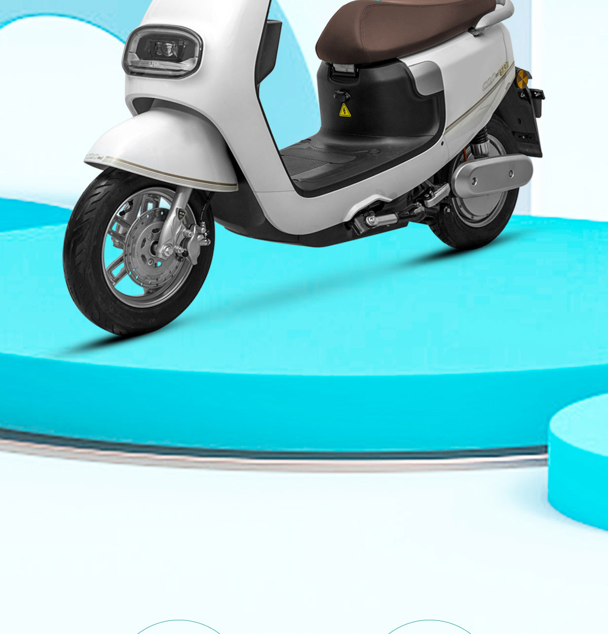 绿驹电动车可米电动摩托车72v20ah踏板高速大功率电摩外卖电瓶车靓彩