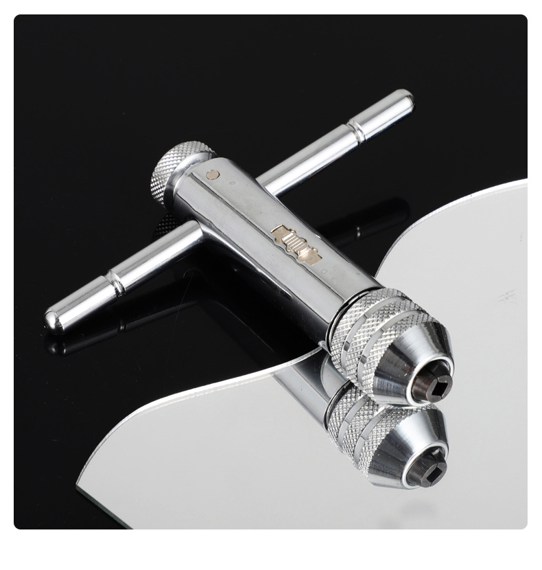 手用丝锥扳手手动攻丝神器攻牙器夹头加长可调式棘轮丝攻绞手工具