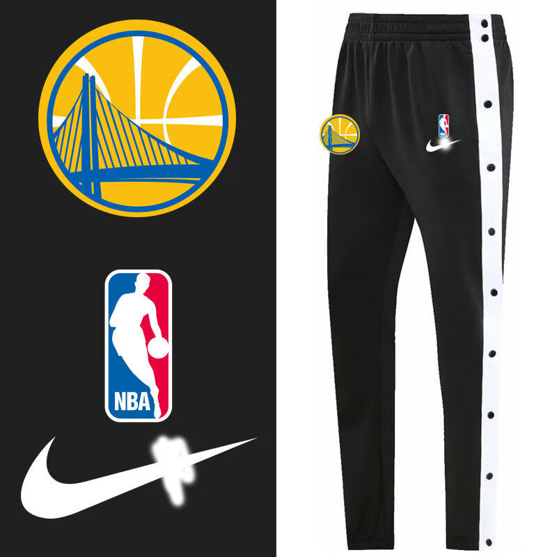 tyburn nba出场裤湖人勇士篮网队篮球训练热身裤运动长裤扣全开裤排扣
