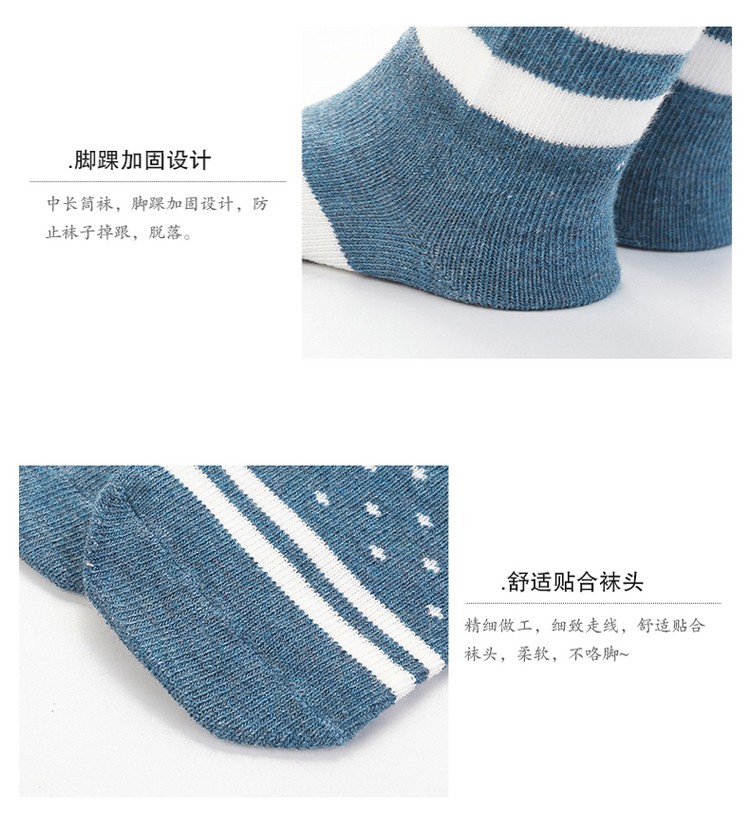 91748-【百亿补贴】朦朦婴儿长筒袜纯棉秋冬季新生儿宝宝过膝长腿袜儿童春秋高筒袜3双装 小熊雪人圣诞袜组合1(3双装) 0-1岁 建议脚长10-11CM-详情图