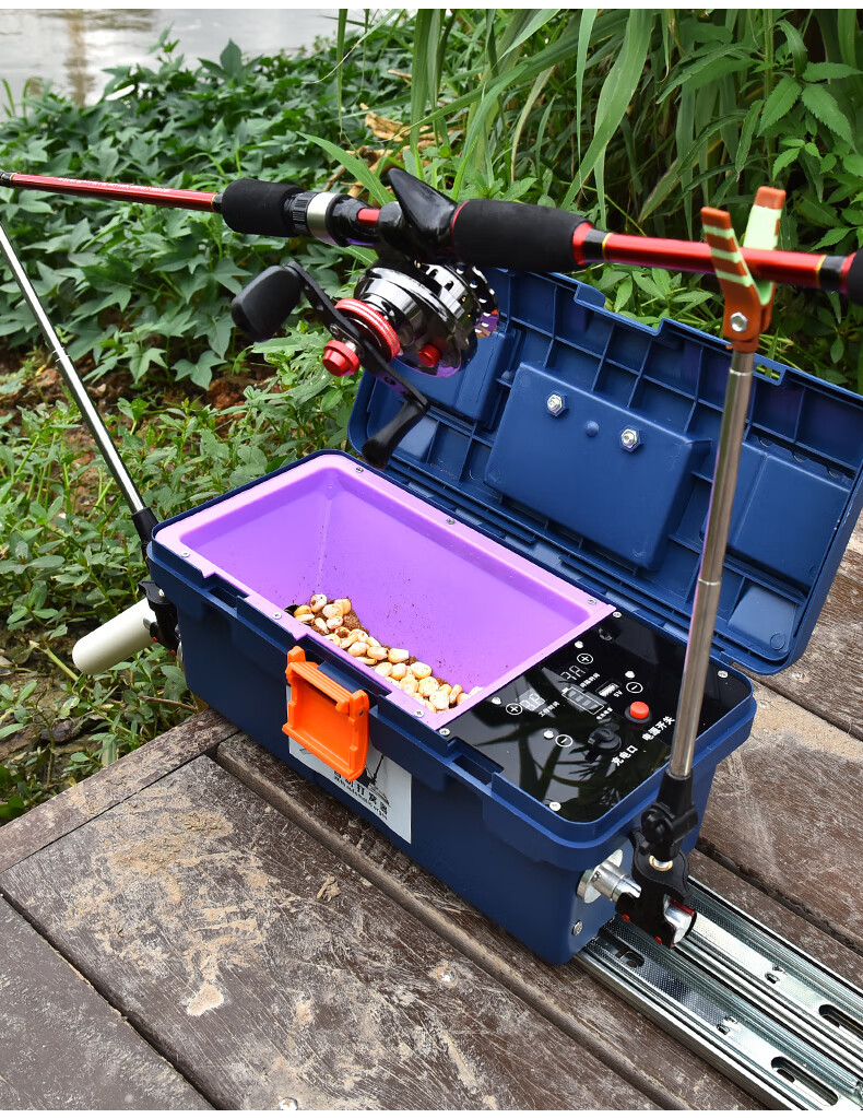 自动打窝器 钓鱼筏钓自动打窝器便携玉米台钓电动打窝器野钓桥筏专用