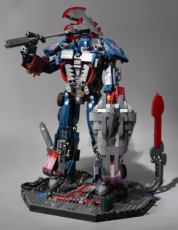 认证】擎天柱变形金刚机器人积木同款巨大型机甲大黄蜂男孩拼装玩具