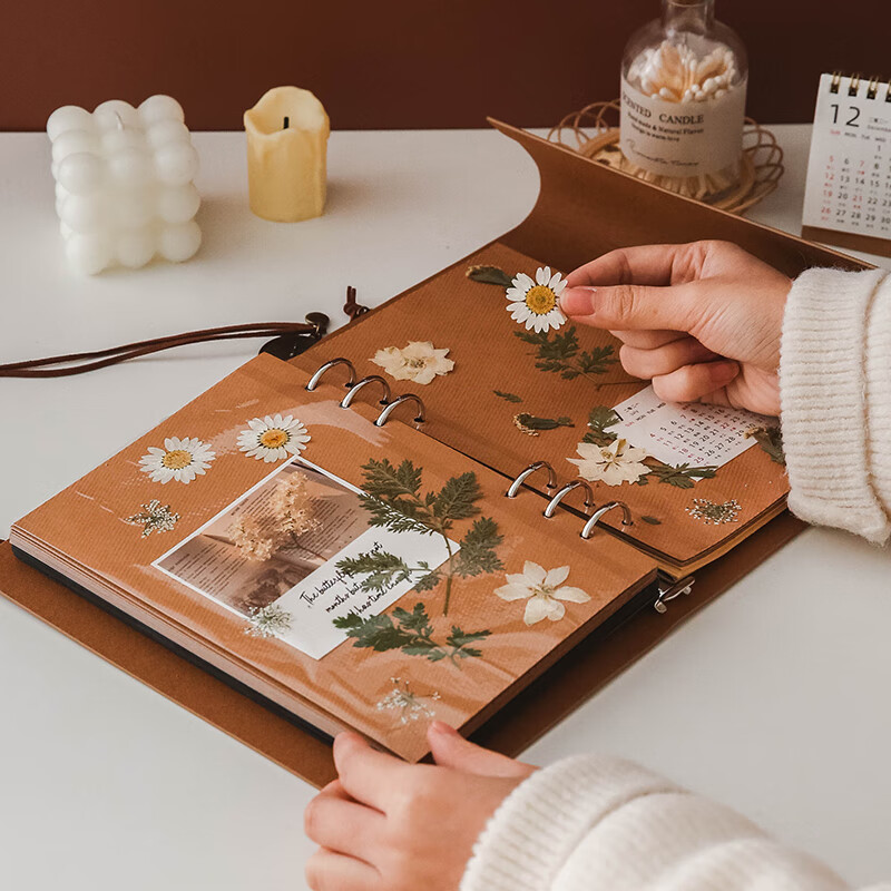 卡贝伯爵复古皮质diy手工活页相册收纳本创意粘贴式覆膜旅游纪念册