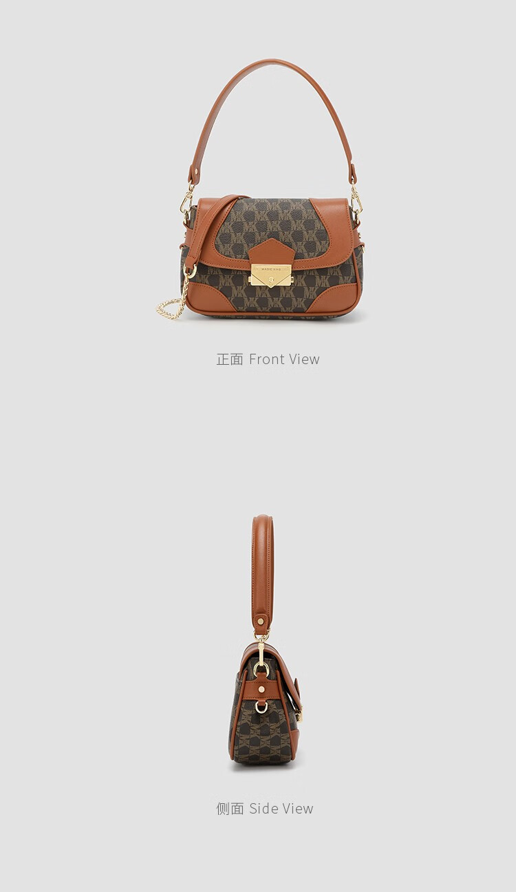 mk女包magicking轻奢品牌女士包包时尚马鞍包女2022新款潮法式百搭斜
