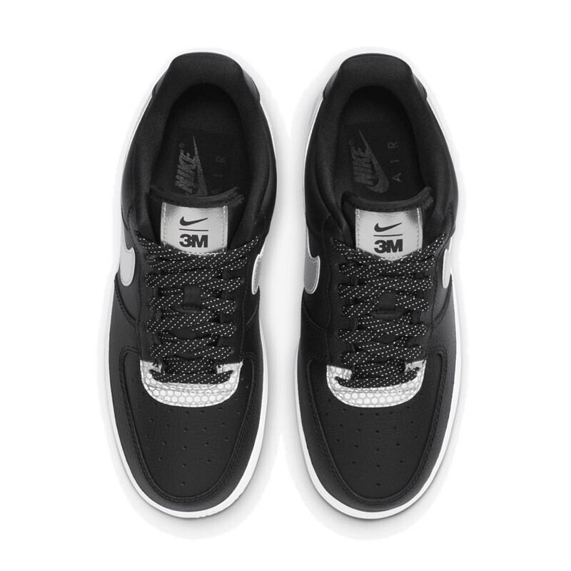 nike耐克女鞋 air force af1 3m反光灰白空军一号蛇纹休闲板鞋ct1992