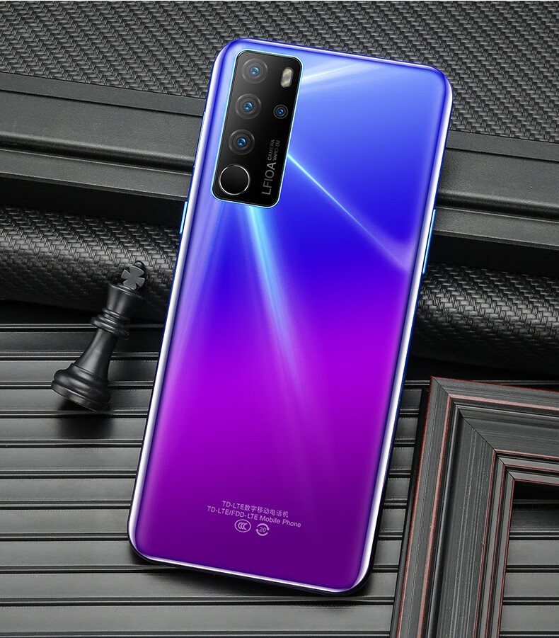 糖蚁骁龙865智能手机p30水滴屏便宜游戏学生价安卓糖蚁 深夜黑【6.