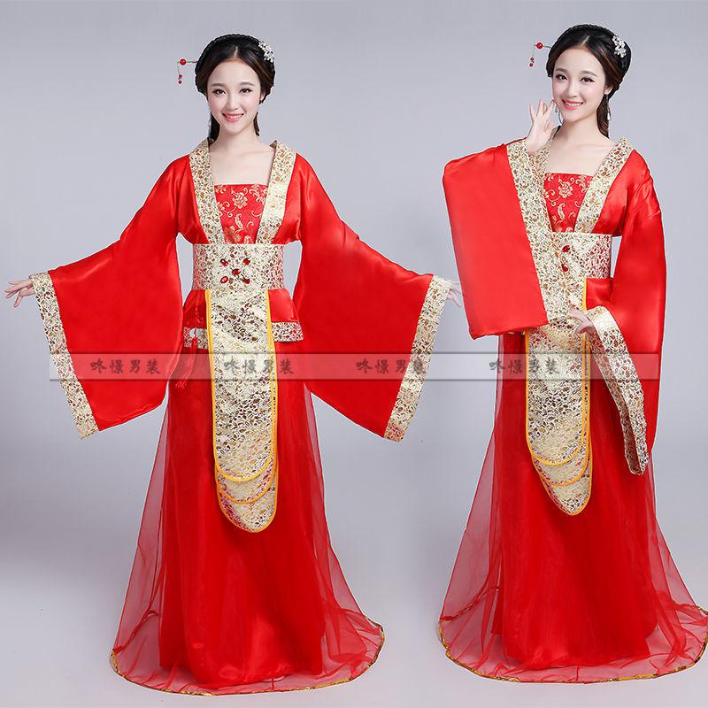 咚憬 唐朝古装皇后服装女拖尾宫廷贵妃武则天公主七仙女汉服舞台演出