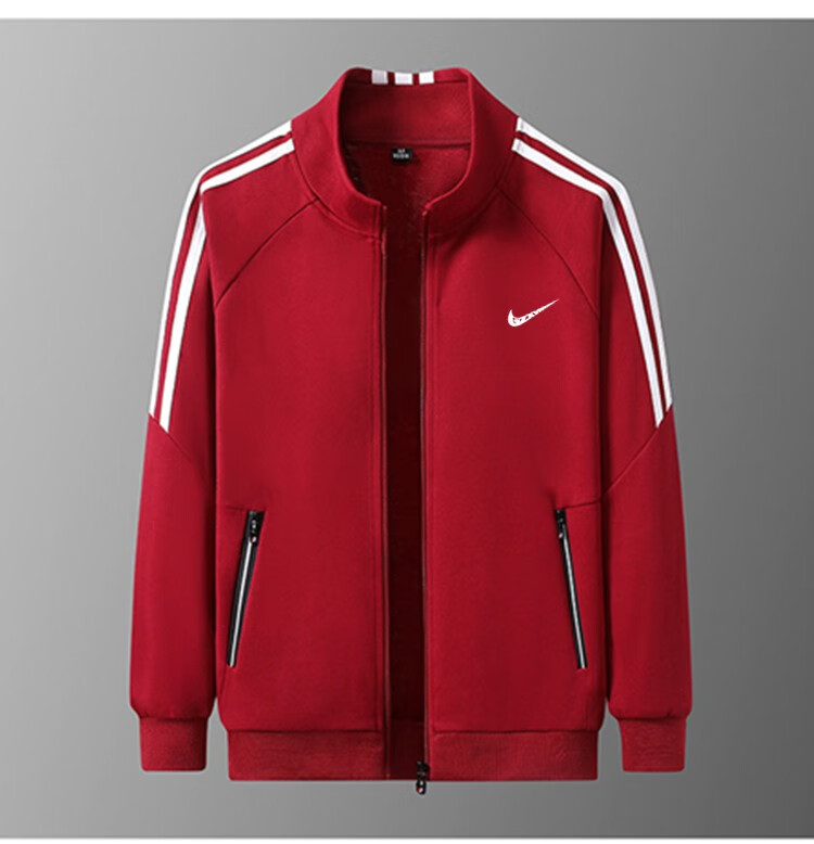 耐克nike休闲运动服套装男士春秋季开衫立领中青年卫衣跑步服两件套