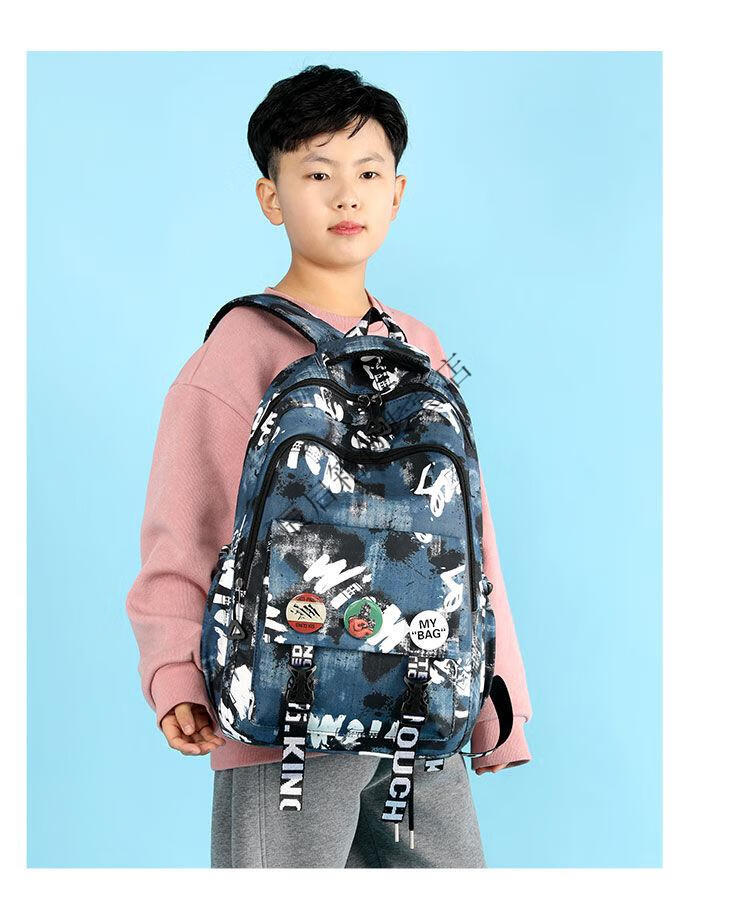 迪士尼136年纪小孩子背的书包男韩版潮流小学生3到6年级初中生高颜值