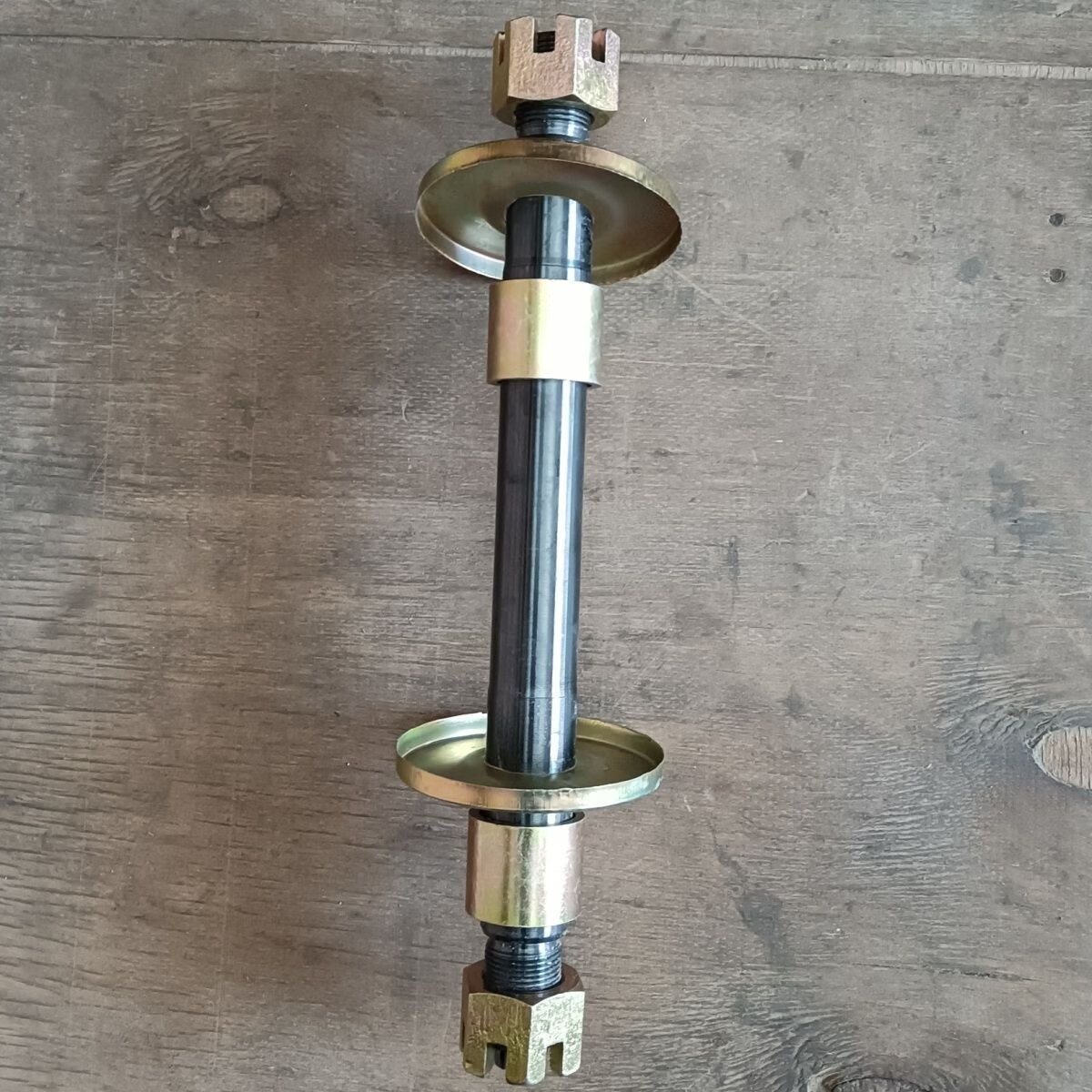 福田五星三轮车原厂配件390长前轴一套配307轴承两个 206轴承390长