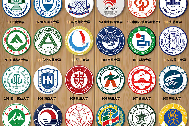 985大学校徽中国211高校学校徽章学生奖励礼品收藏纪念品 39所985大学