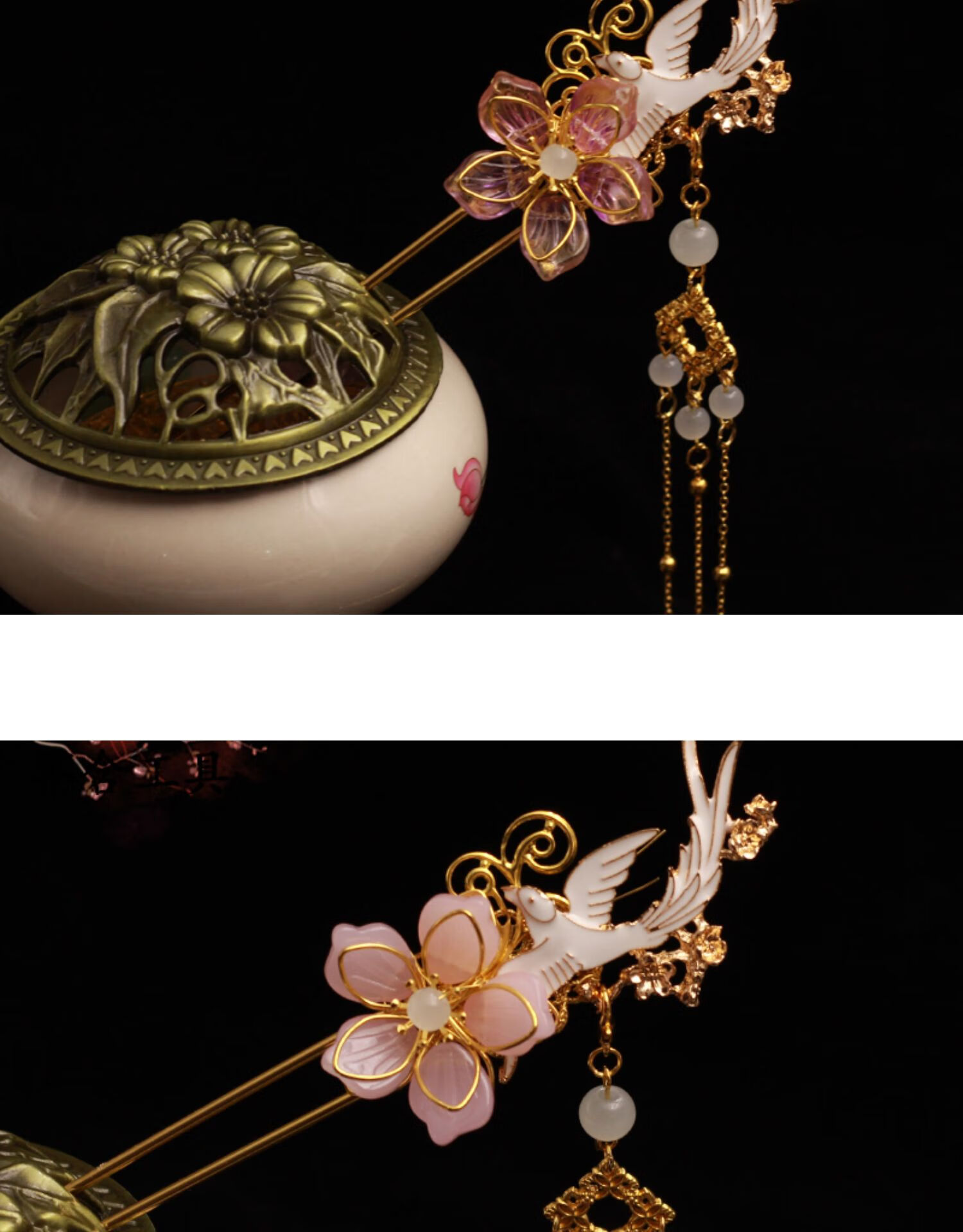 diy手工制作古风制作簪娘手作步摇饰品配件新手自制发簪材料包 722