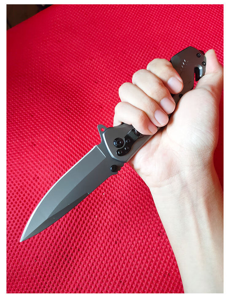 【官方旗舰】弹簧自动伸缩刀合法防身刀重型钢刀特战野外小刀多功能
