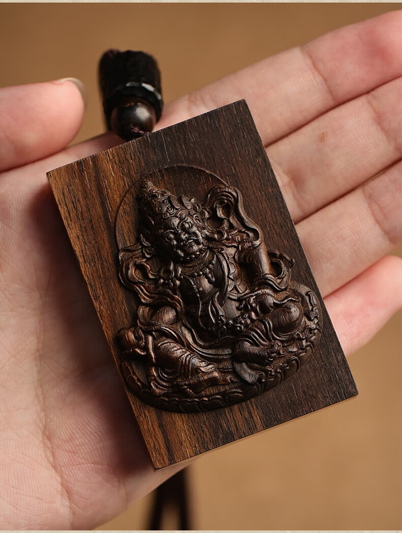 文莱沉香黄财神佛牌保真原木挂饰挂件女款高档项链男士吊坠dz29文莱