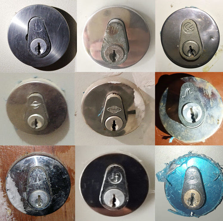 管道井防火门锁芯水井暖气强弱电井房小区楼道间物业通开通用钥匙特质