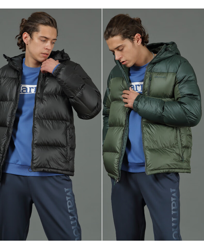 顶级户外 土拨鼠 Marmot V73263 185克700蓬拒水鹅绒 男士面包羽绒服 图16