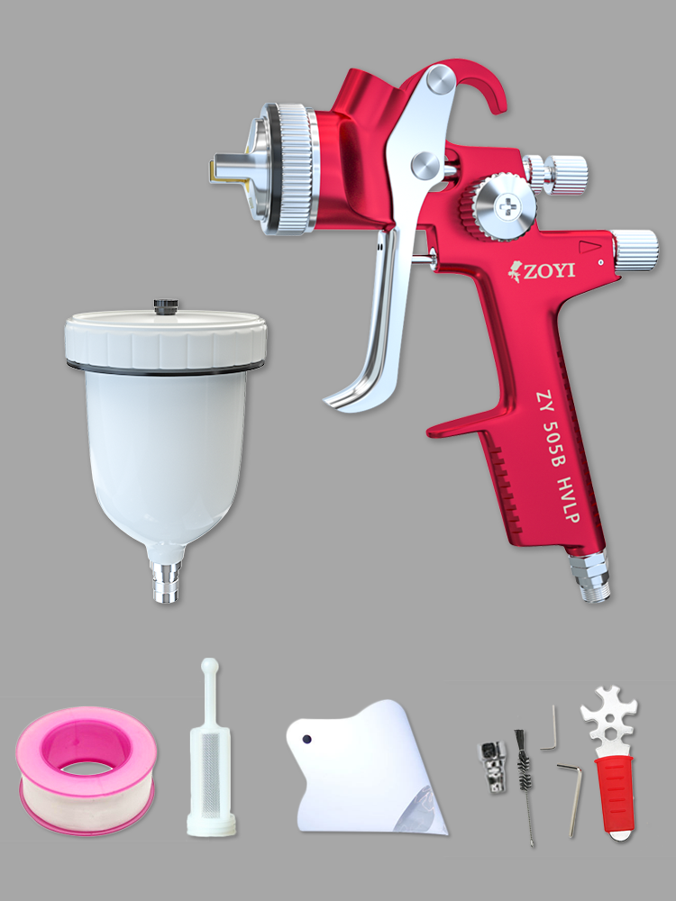b汽車噴漆槍1000b上壺鈑金油漆槍5000b高霧化亮光1000b壓鑄型13口徑