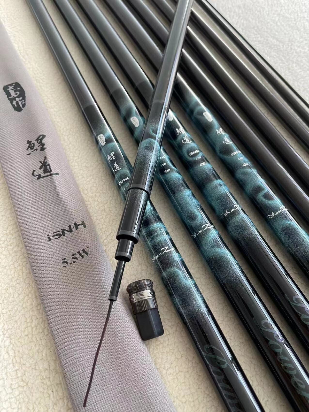 名伦鲤道二代进阶版鱼竿超轻超硬手杆综合鲤鲫鱼竿罗非台钓竿 7.