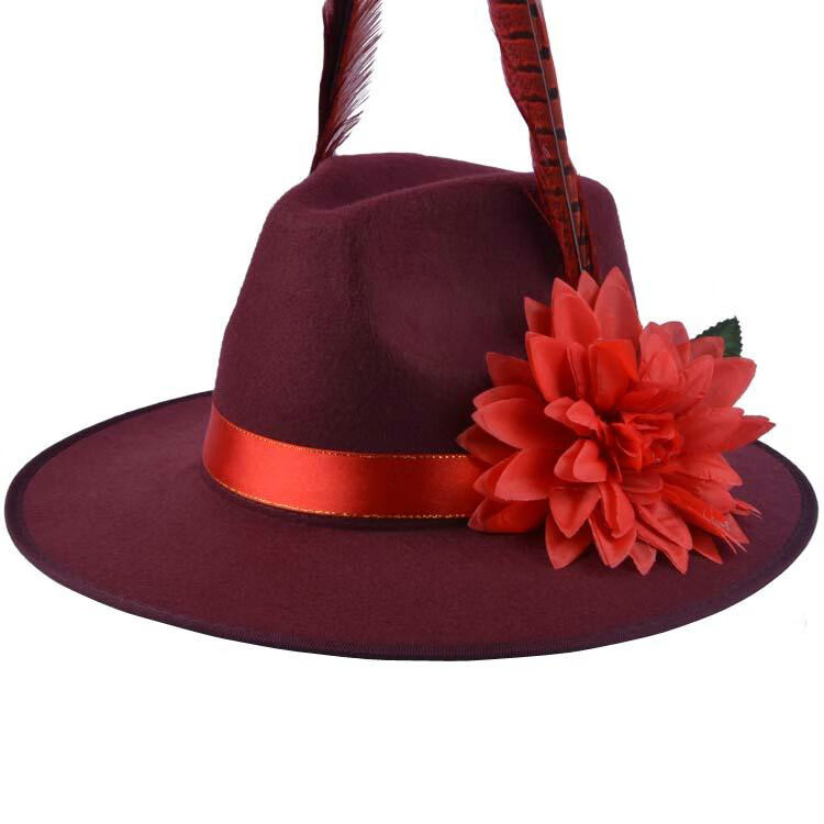 慕彤阿郎 上海滩男士大沿礼帽舞台婚庆影楼新郎帽 婚礼 中式结婚帽子