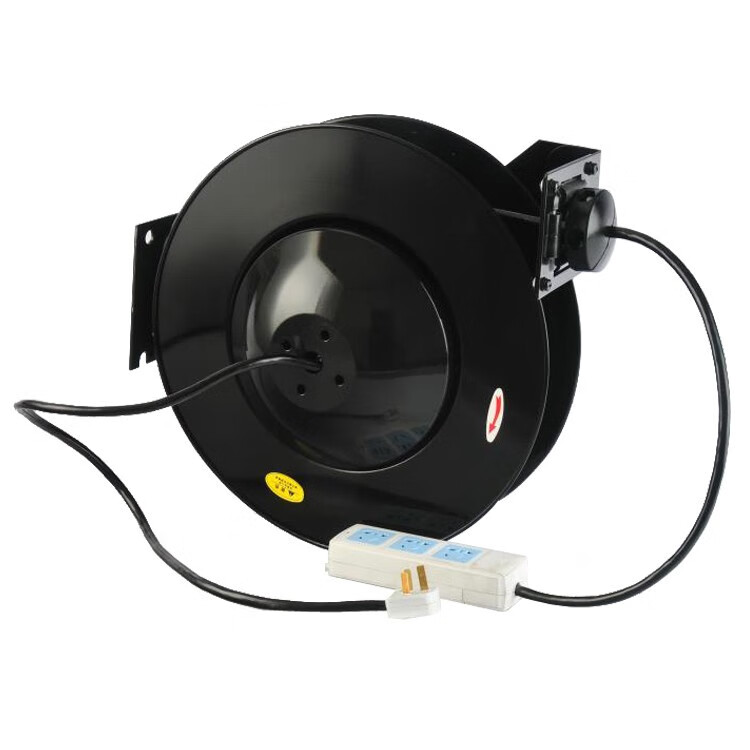 电鼓自动伸缩卷管器国标全铜电缆线卷线器绕线器汽修30米铁盘电鼓