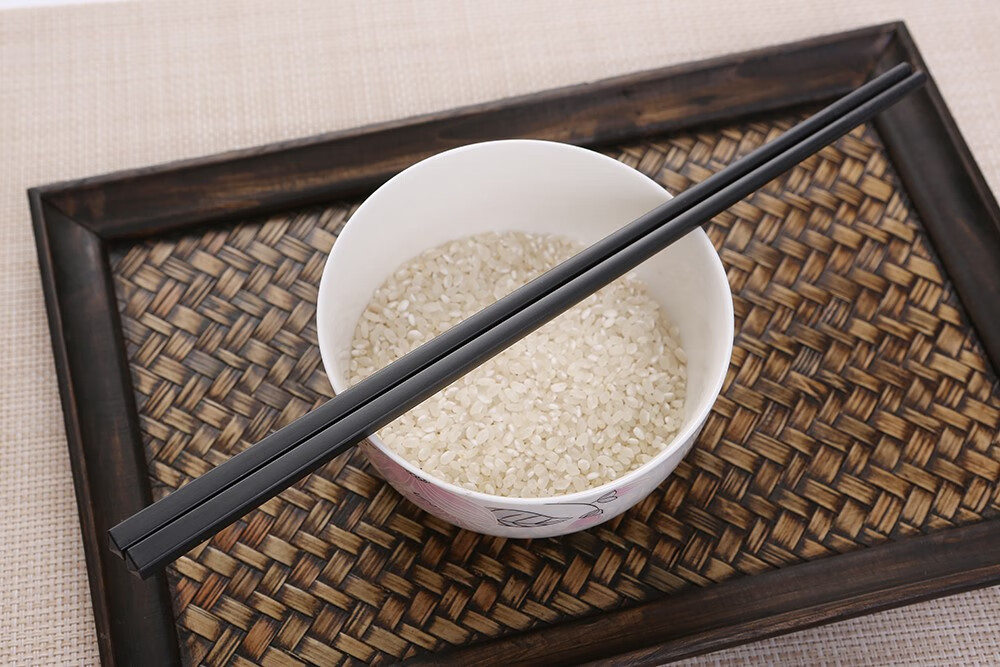 双枪家用餐厅饭店光滑镜面光板防滑耐高温消毒合金筷子kz4060 pps材质