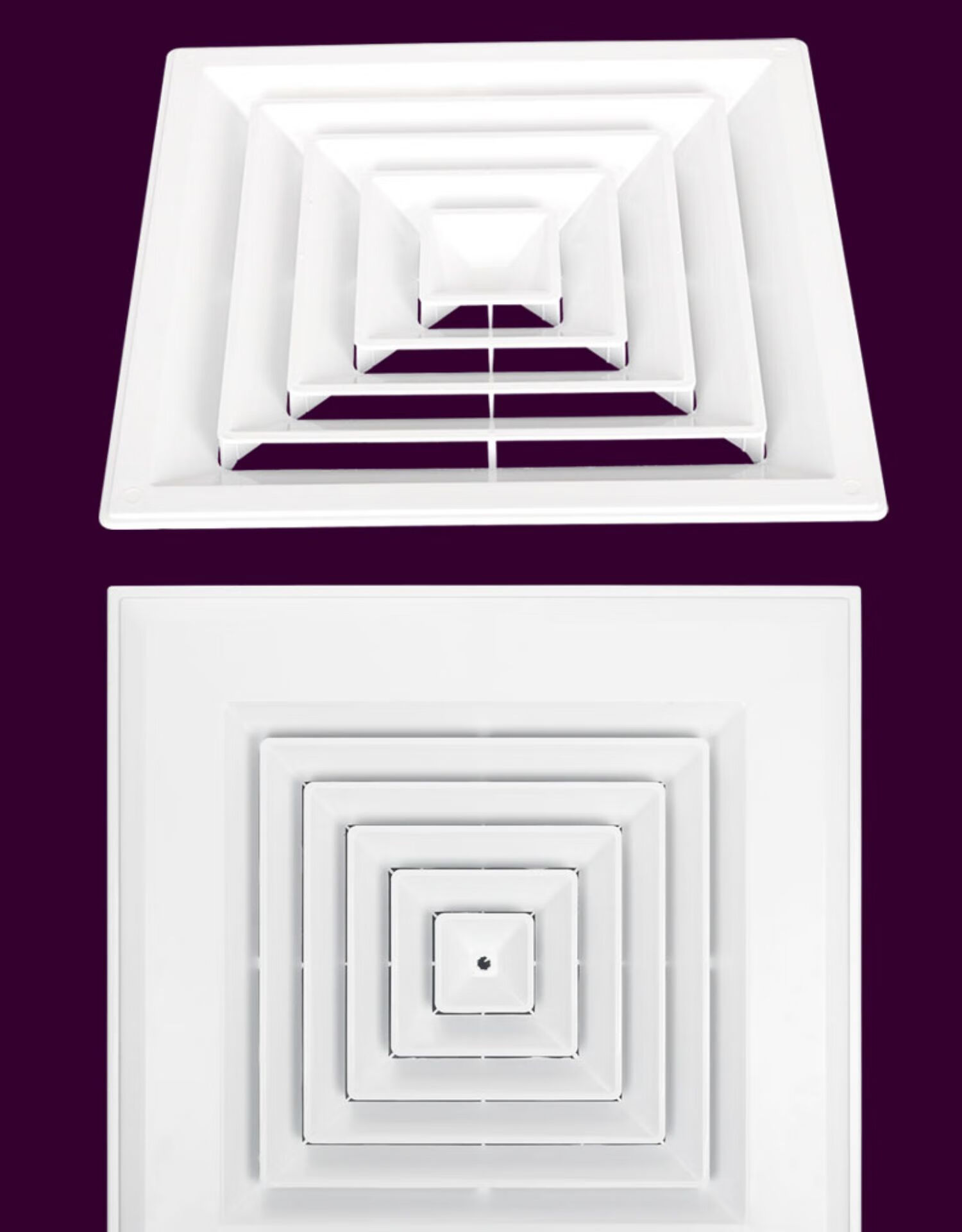 中央空调abs方形散流器集成吊顶百叶排风口/天花板管道通风出风口朔刚