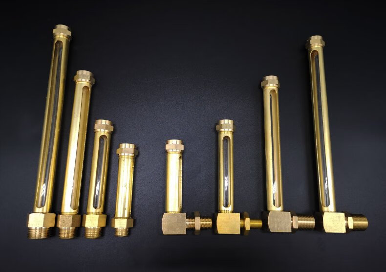 圣马l型油位指示器din3018直管式油标铜管状油标液位计gb1162l型200mm