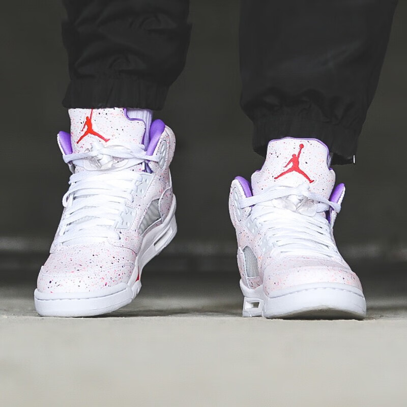 耐克airjordan5女鞋aj5乔5高帮运动篮球鞋440892106440892106情人节