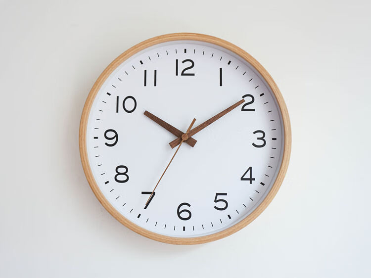 小米生态家居同款北欧静音钟表现代简约时钟挂钟客厅家用时尚大气创意