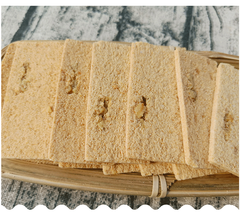 嵌桃麻糕南通麻糕传统糕点长寿之乡如皋特产芝麻脆饼云片糕200g 6盒