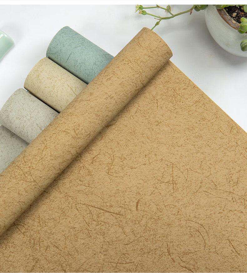 归鸿 宣纸蜡染 复古麻布纹纸半生熟国展楷书毛笔书法比赛篆书作品专用