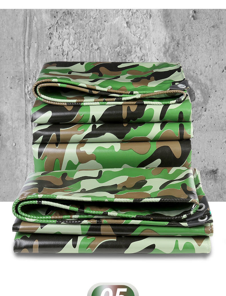 超轻货车专用迷彩刀刮布丛林篷布防水防晒雨布户外油布遮阳苫布 5x7米