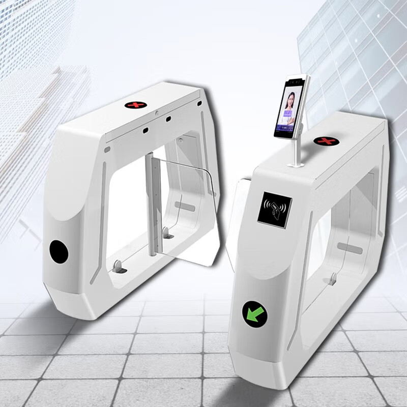 安立方通道闸门禁系统人脸识别二维码刷卡速通门豪华小摆闸翼闸人行