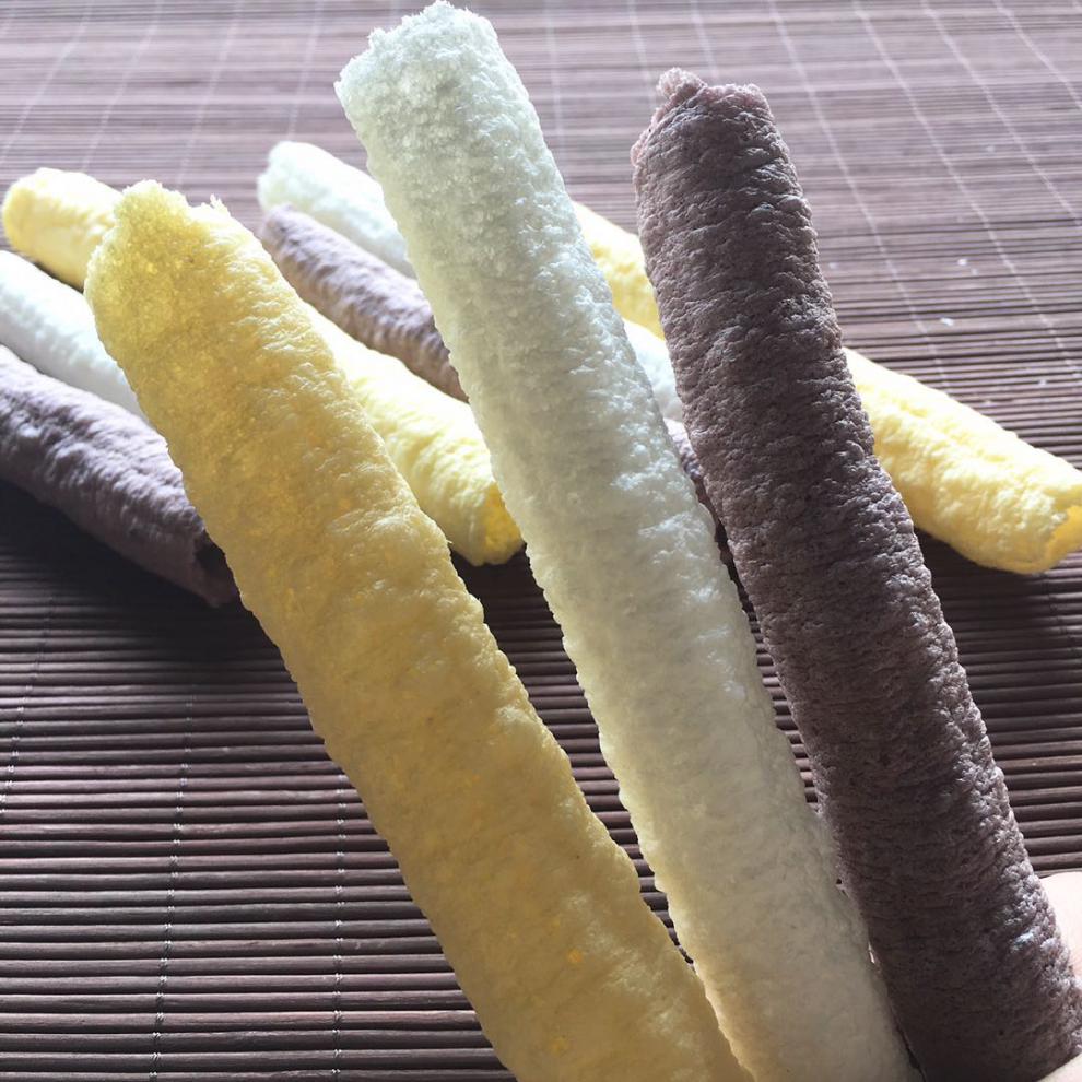 老式传统爆米花大米棒黑米棒8090后怀旧零食500g 三种混装500g(原味)