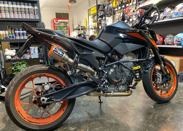 适用于摩托车改装排气管ktm 790 duke排气管 890 duke 春风 790排气