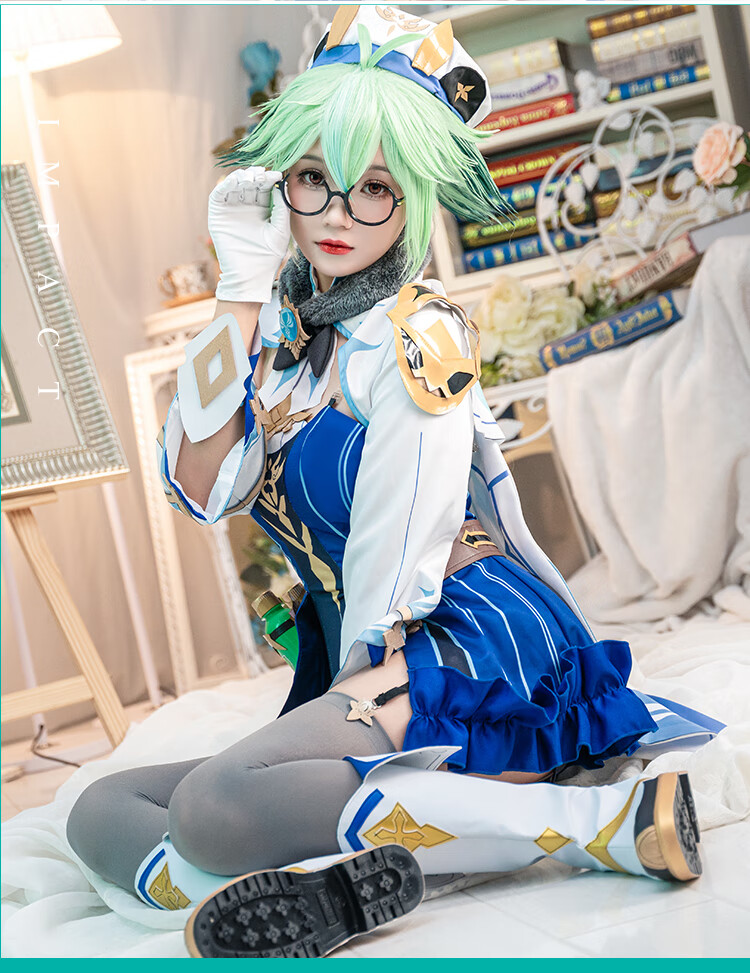 2022新款二月境原神砂糖cos西风骑士团炼金术师女装cosplay砂糖c服