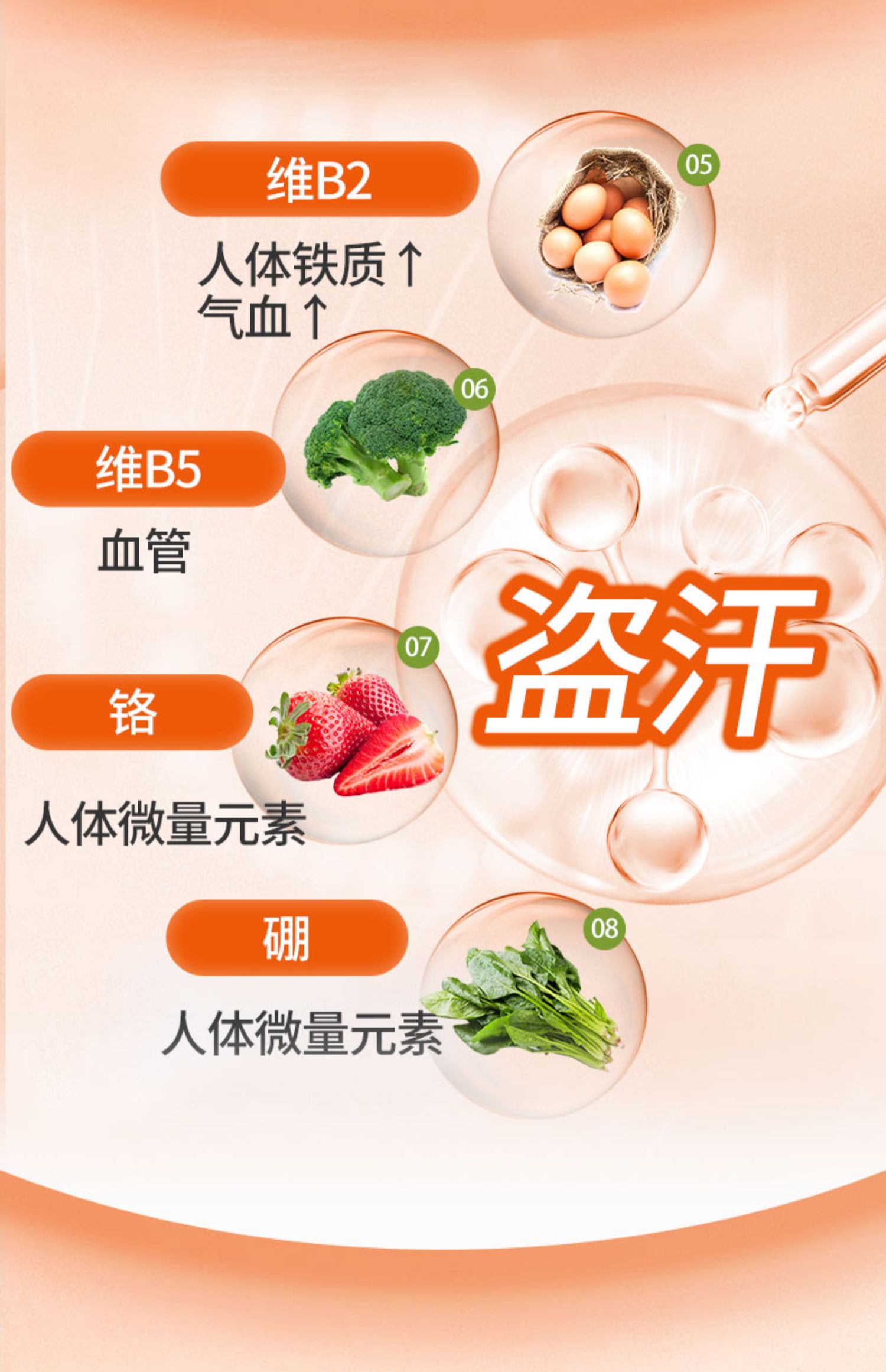 nhp更年期平衡片保健品女性补钙钙片专用营养素调理盗汗潮热失眠