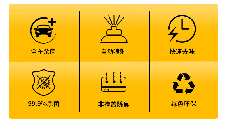 空气除臭杀菌剂 汽车车内除异味除臭空气清新净化剂神器喷雾一键消臭