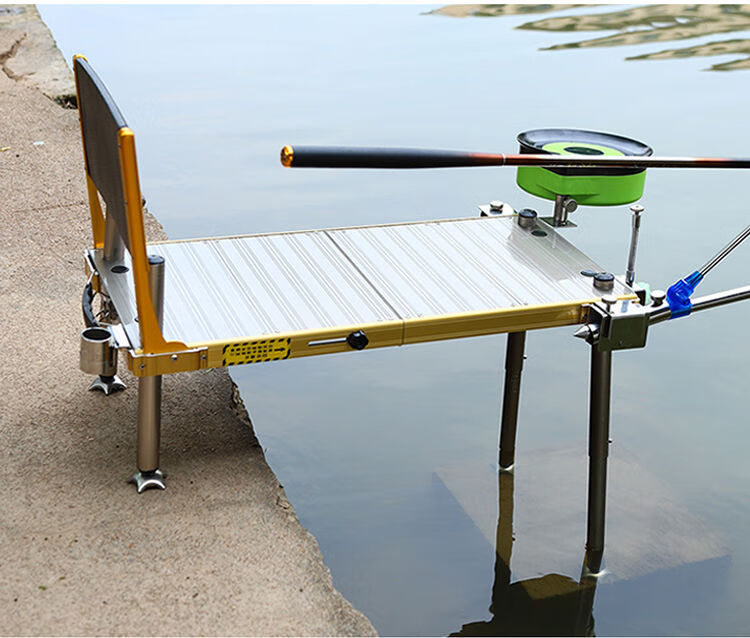日本高档20超轻迷你轻便小钓台便携升降加厚钓鱼台水路两用渔具 小