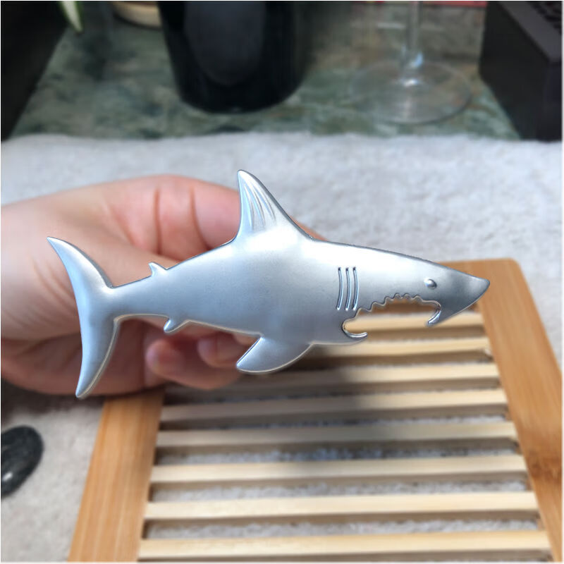 美女金属开瓶器开罐器美金开啤酒鲨鱼开瓶器儿童玩具冰箱贴颜值高