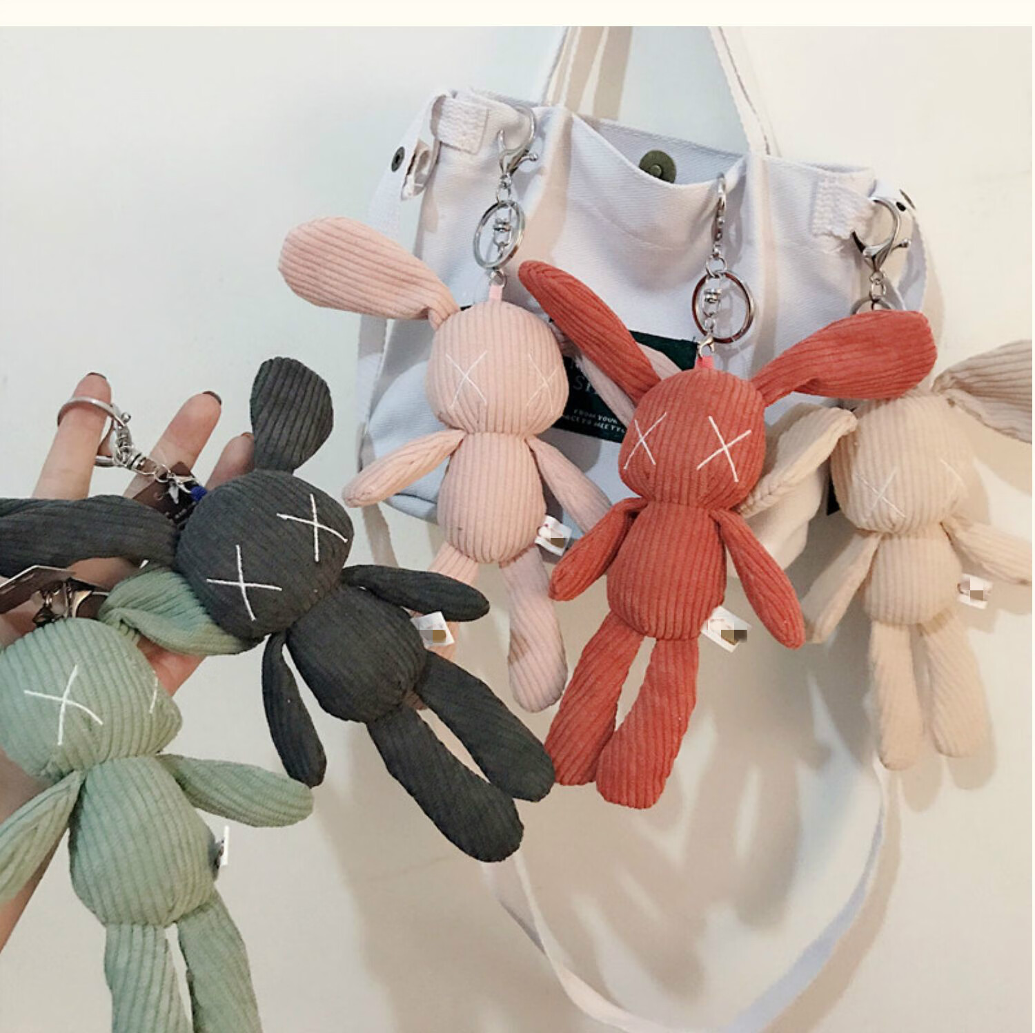 书包挂饰韩国创意网红书包挂件ins公仔可爱少女萌兔子毛绒钥匙扣包包