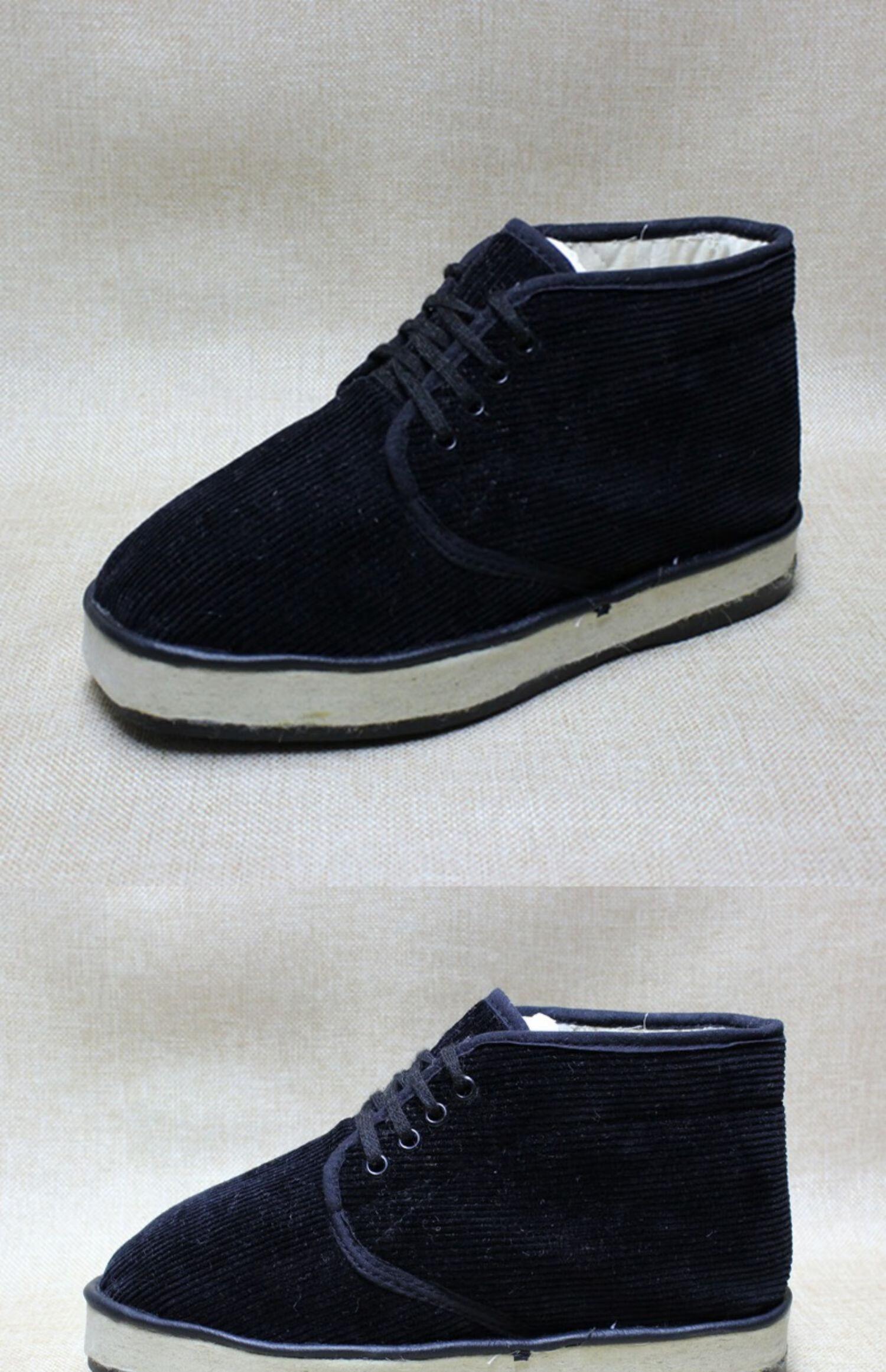 加厚保暖老头鞋毡底大棉鞋 黑色海拉尔棉鞋,偏小三码 45【图片 价格