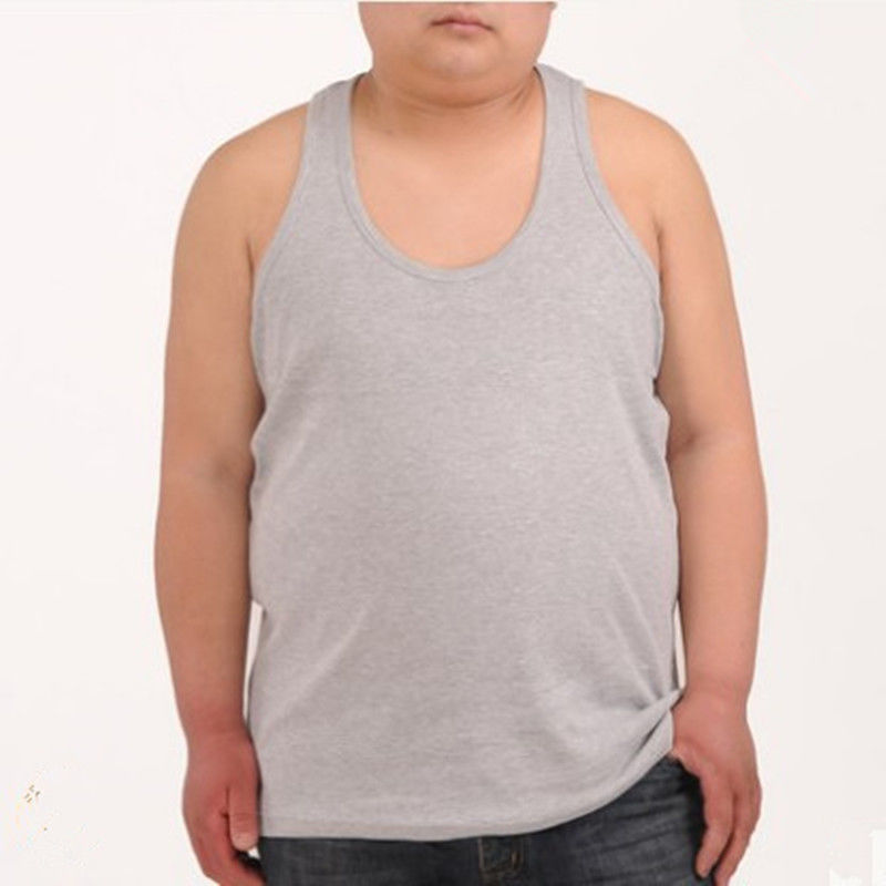 u300斤男士胖子大码背心加肥加大莫代尔休闲宽松大号运动打底汗衫曼迪