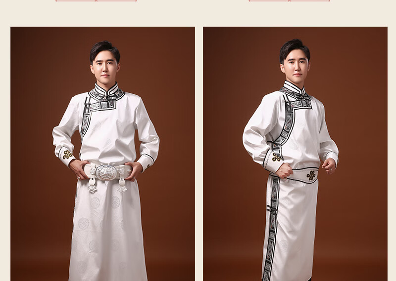 春夏必备 藏装男 新款蒙古袍子男士蒙古长袍少数民族服饰成人蒙古族