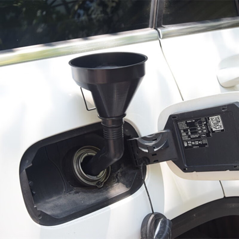 免手扶加油漏斗弯头漏斗加油带滤网漏斗加汽油机油燃油大号大口径小号