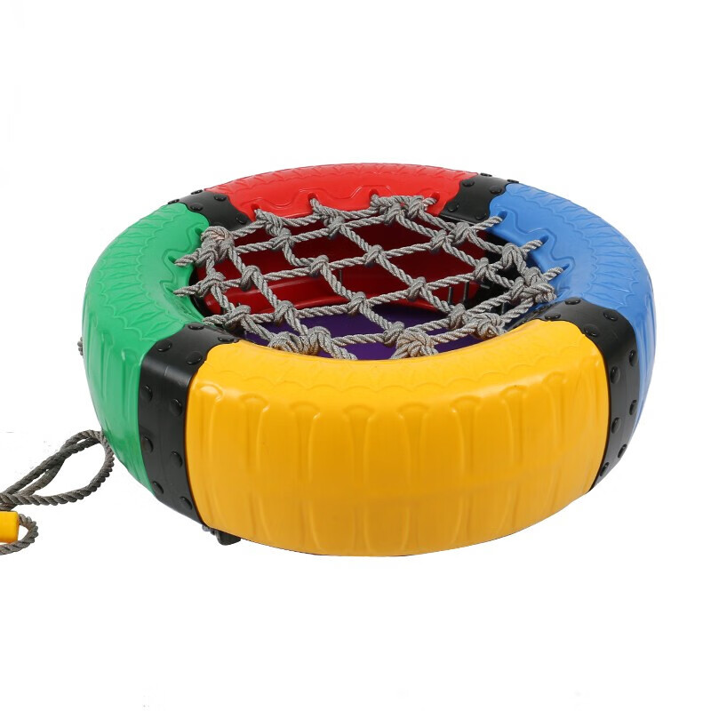 儿童轮胎车幼儿园户外活动体育拓展运动玩具感统训练器材游戏道具绿色