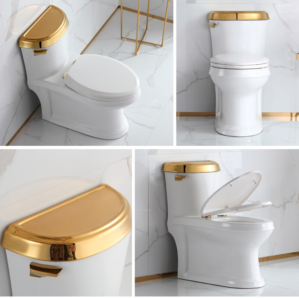 gohu卫浴马桶大冲力大口径喷射虹吸式坐便器静音防臭节水座便器家用防