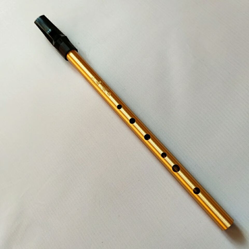 哨笛锡笛c调d调 笛子竖笛直笛长笛初学者 锡哨风笛乐器 哨笛c调 金色