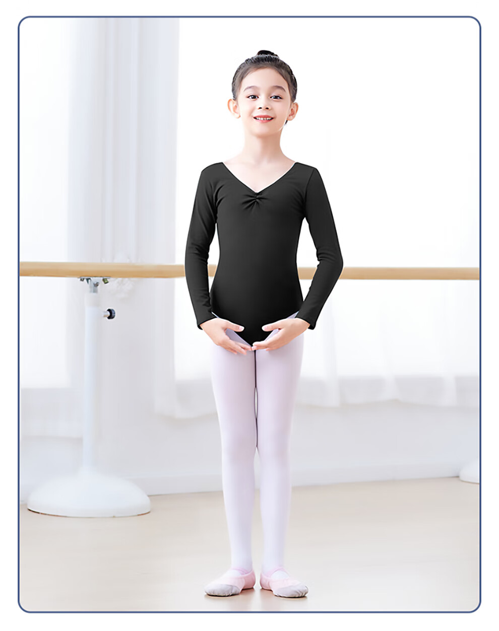 酷系儿童舞蹈服女童夏季练功服芭蕾舞服女孩中国舞跳舞考级连体服湖蓝