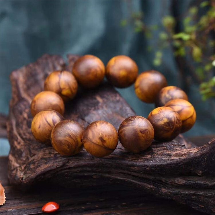 安天亲民送朋友同事长辈然天灰琥珀龙涎香手串手链佛珠108颗圆润饱满